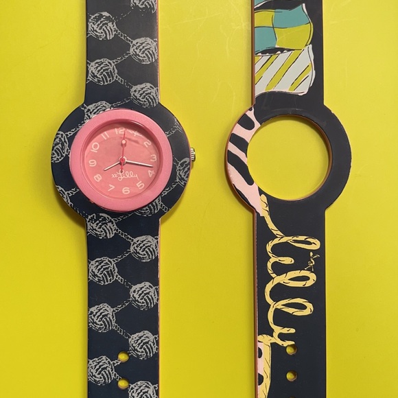 Lilly Pulitzer NEW Interchangeable Watch Set & Was ch Batter, You’re Flagged - Picture 6 of 8
